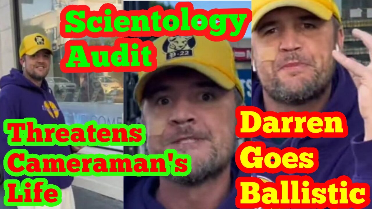 Scientology Audit goes south, Darren goes ballistic and does the walk of shame