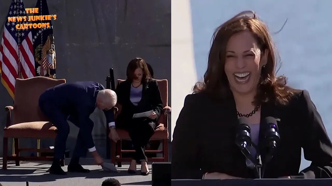 Biden and Harris: Awkward moments at MLK Memorial.