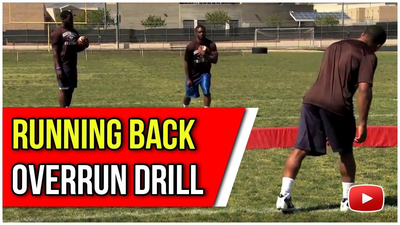 Running Back Skills and Drills - Overrun Drill featuring Coach Garret Chachere