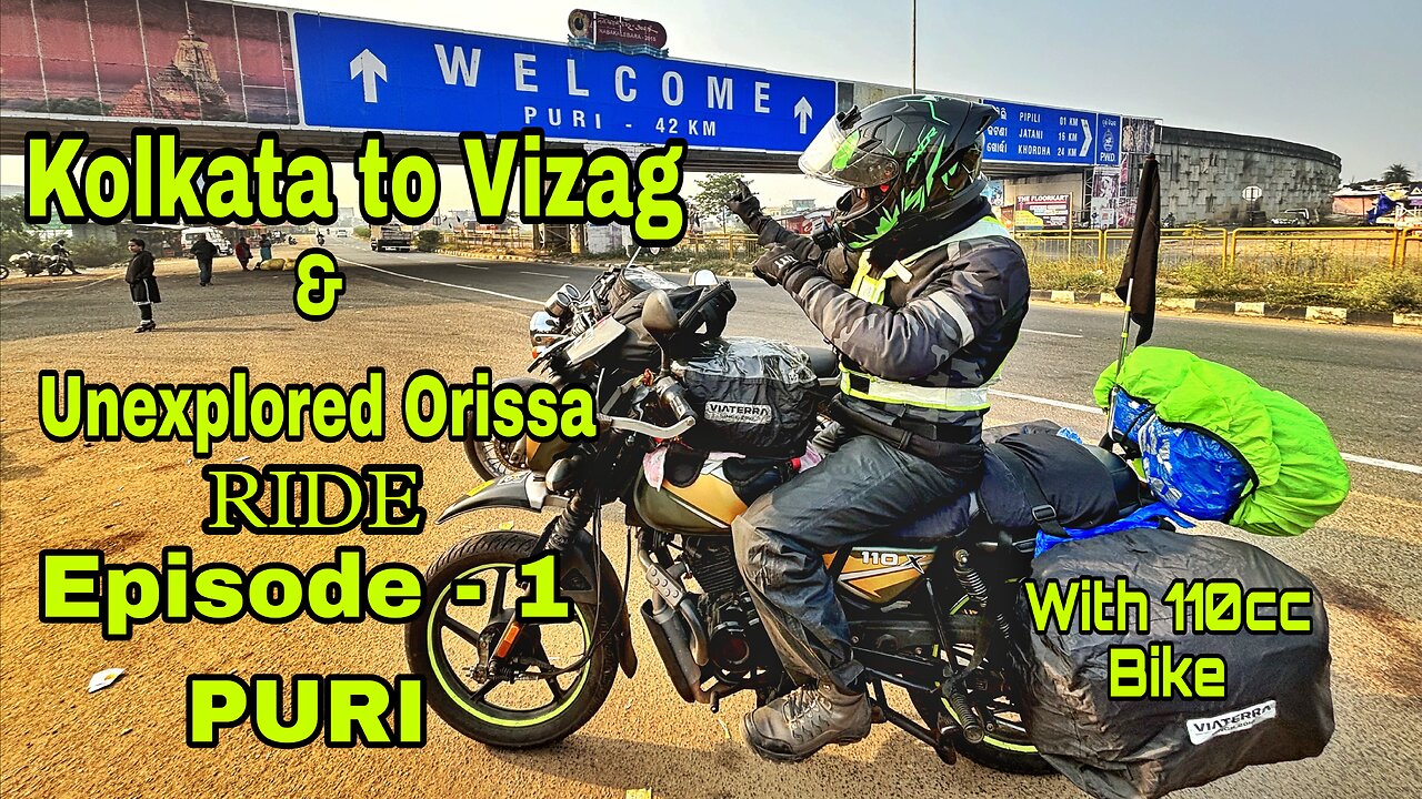 Kolkata to Puri with 110cc Bike Night Ride | Vizag Ride 2023 | Road Conditions Full Details |EP- 1