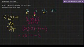 Number Sense (2): Problem 1