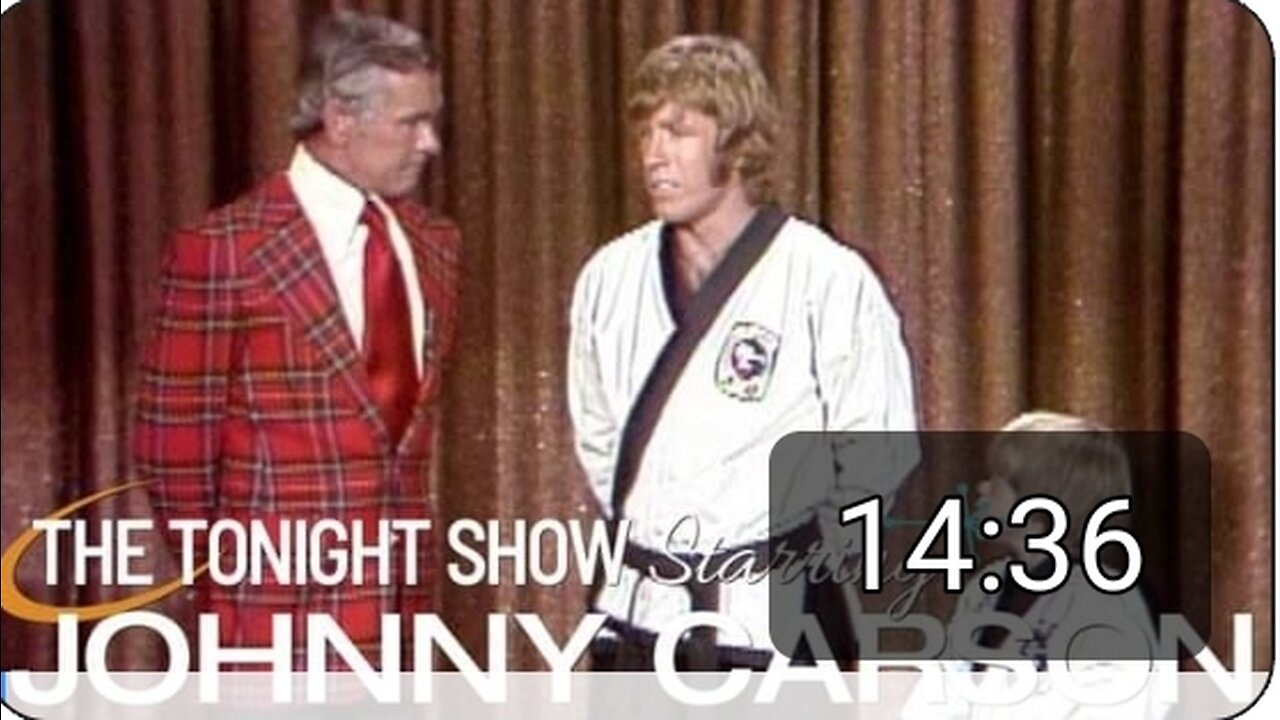 Chuck Norris & 5-Year-Old Phillip Paley Johnny Carson