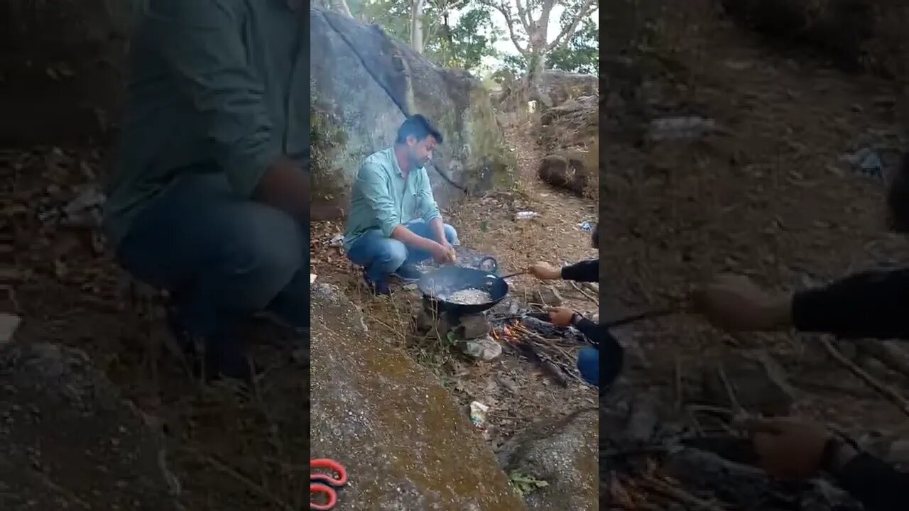 Vlog during cooking 🍳 | chicken Curry at jungle 😋 👌 #shortsyoutube #shorts #viralvideo #subscribe