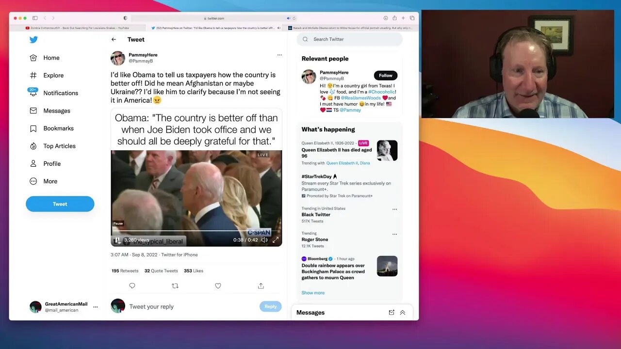 GAMcast Live! Biggest Story of September 8, 2022. Obama back on the scene to receive his White House