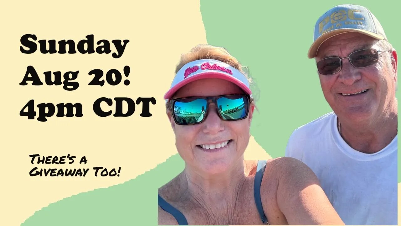 Sunday Live! Aug 20, 2023 4 pm CDT.