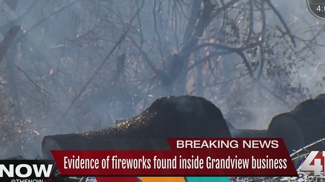 Evidence of fireworks found inside Grandview business