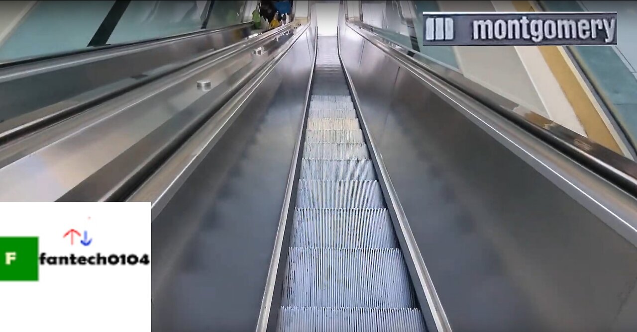 Montgomery single file escalators at the Shoppes at Buckland Hills Mall - Manchester, Connecticut