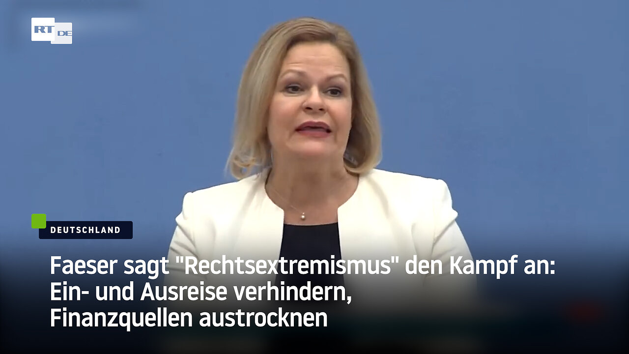 Faeser sagt "Rechtsextremismus" den Kampf an