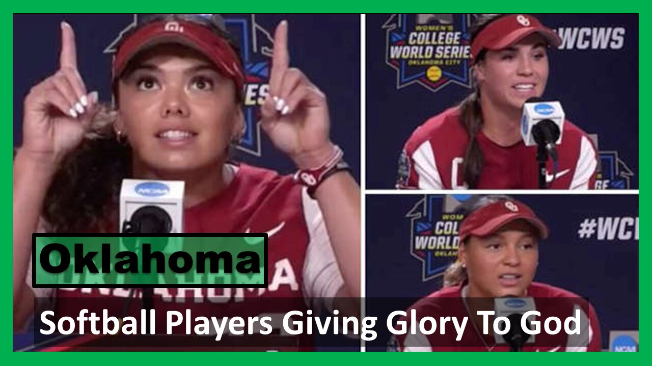 Oklahoma Softball Players Giving Glory To God