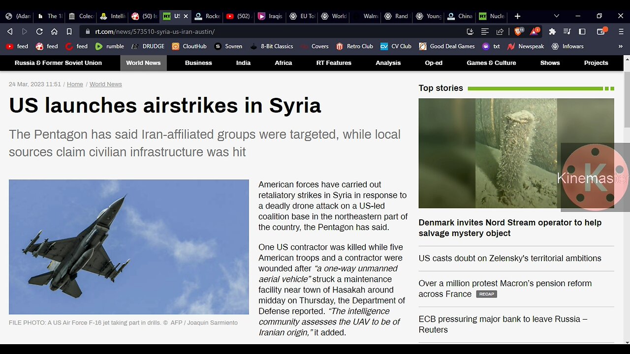 Fire!!! US Terrorists Conduct Air Strikes Against Syria Over False Flag Drone Attack