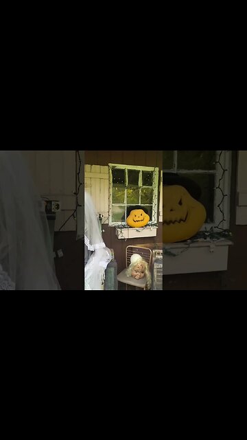 Porch is ready for Halloween