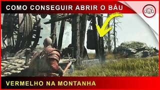 God of war, Como conseguir abrir o baú vermelho na floresta da montanha | Super dica