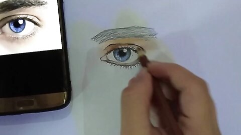 How to draw a realistic eye for beginners - Easy hack