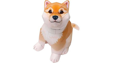 Shiba Inu/Perro shiba inu de papel/Cachorro shiba inu de papel