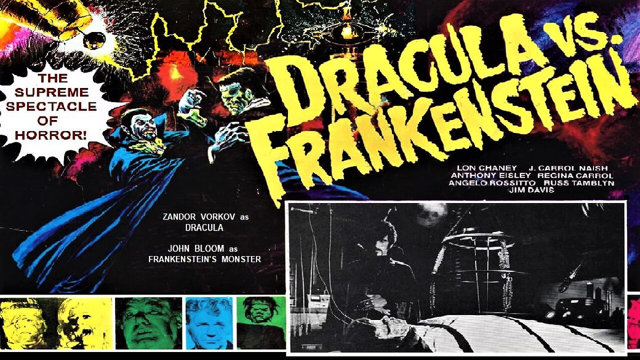 Al Adamson DRACULA VS FRANKENSTEIN 1971 Dracula Gets Mad Doctor to Revive the Monster FULL MOVIE HD & W/S