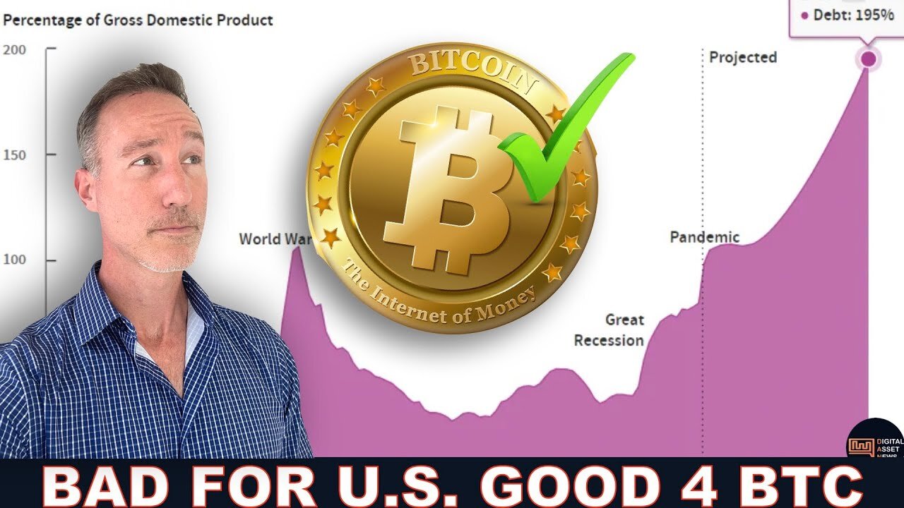 U.S.A. DOWNGRADED. MASSIVE DEBT WITH BITCOIN UPSIDE.