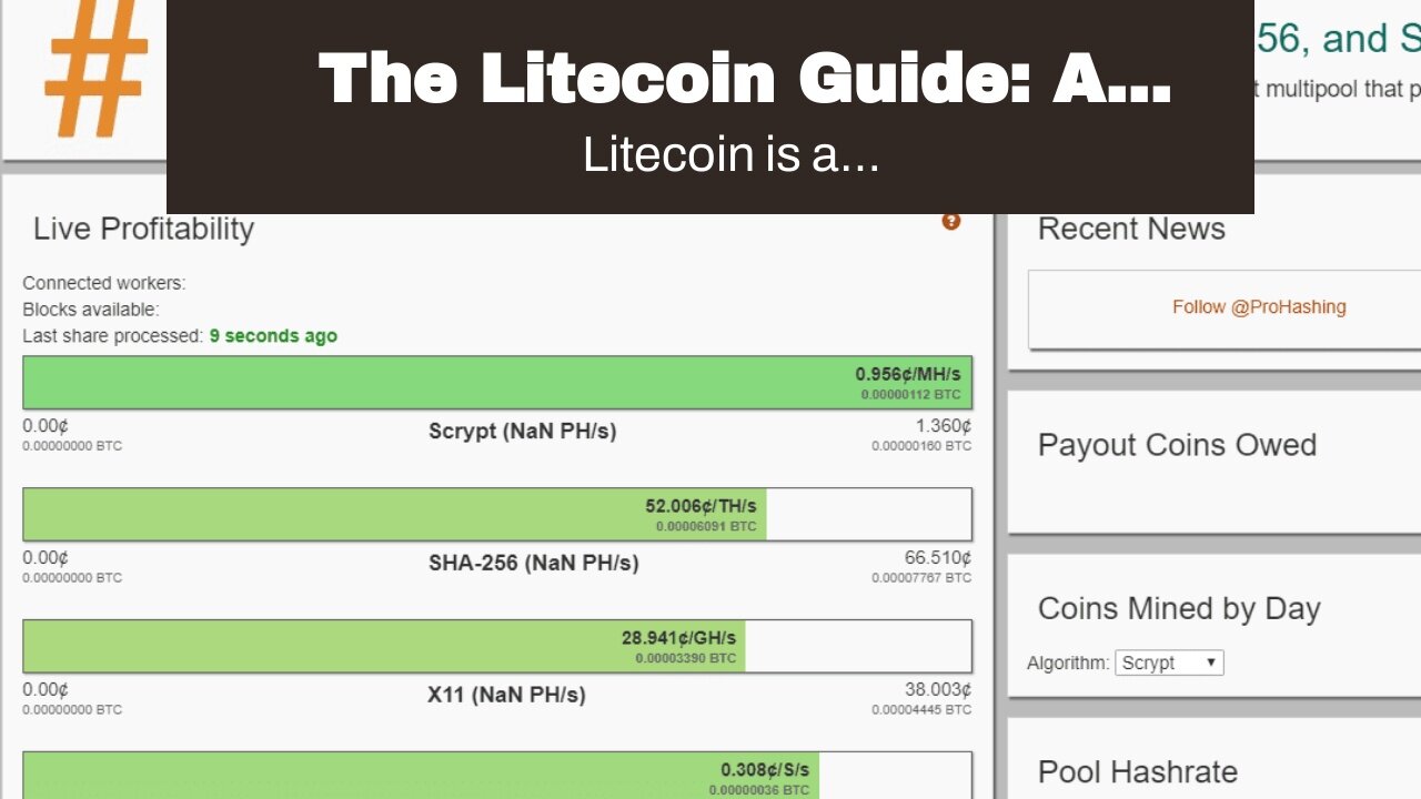 The Litecoin Guide: A Comprehensive Guide to the Best Practices for Mining and Trading Litecoin...