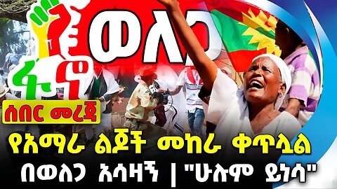 የአማራ ልጆች መከራ ቀጥሏል | "ሁሉም ይነሳ" | በወለጋ አሳዛኝ || Fano | Amhara Oct-18-2023