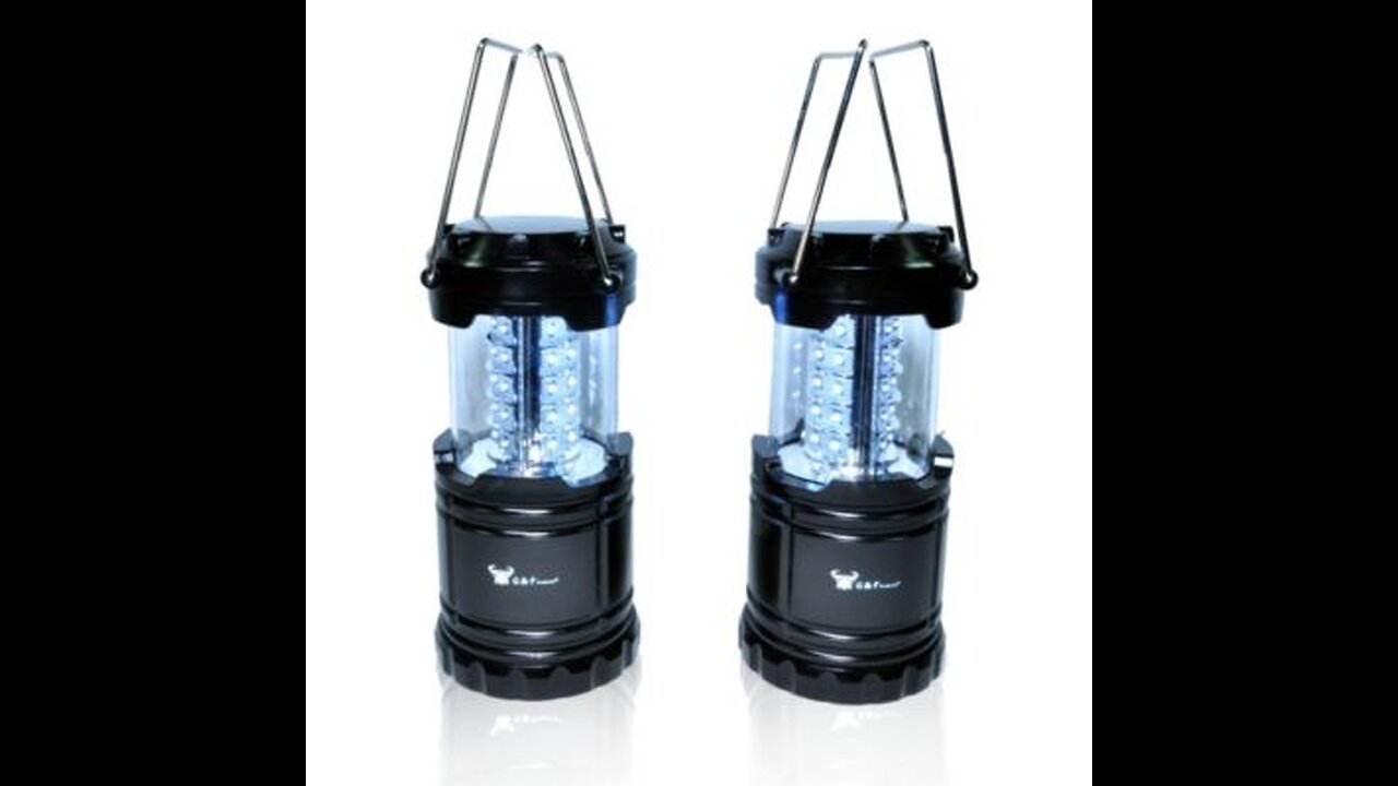 CORE 100 Lumen LED Tent Light Lantern, Includes 3 AA Batteries, for Camping