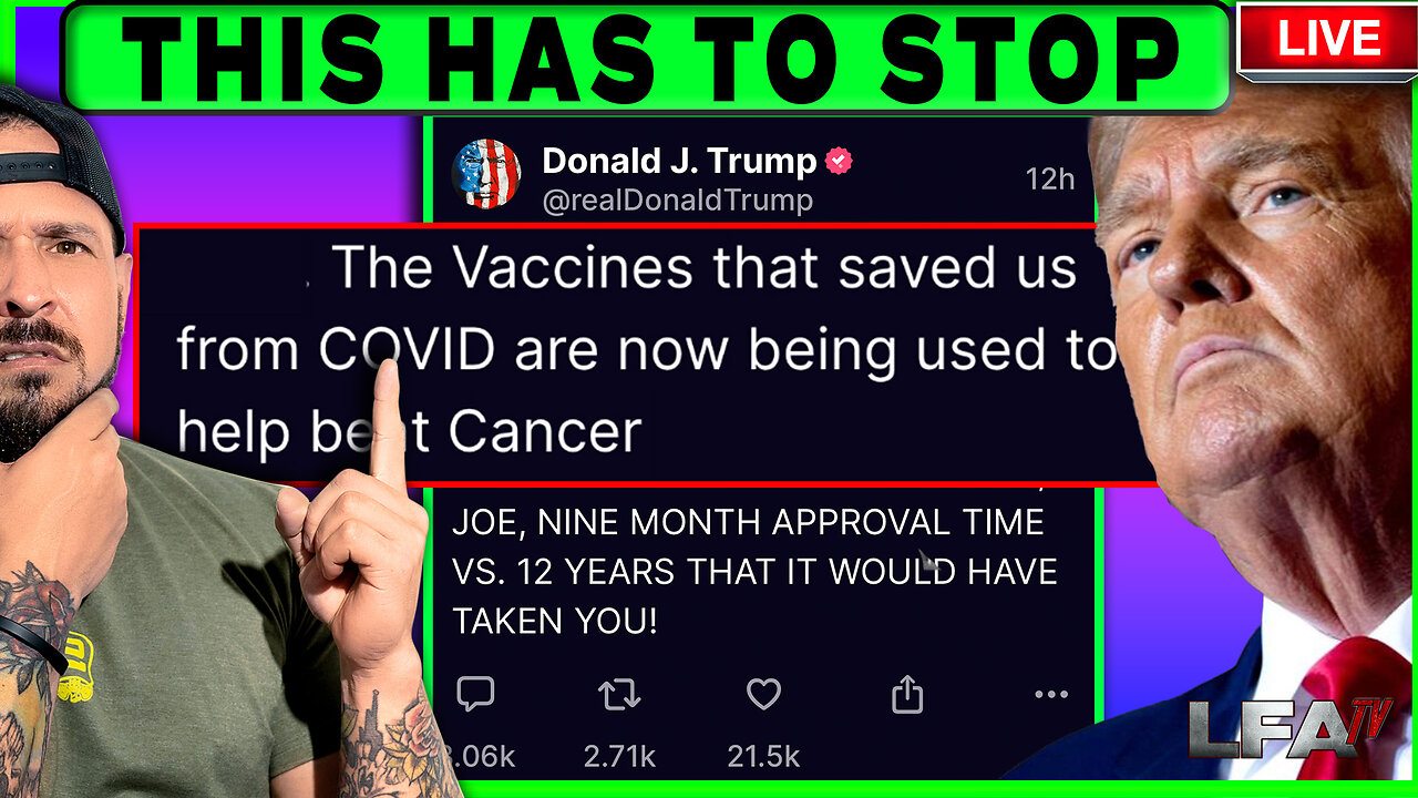 TRUMPS STANCE ON COVID VACCINES HAS TO CHANGE | MATTA OF FACT 3.8.24 2pm EST