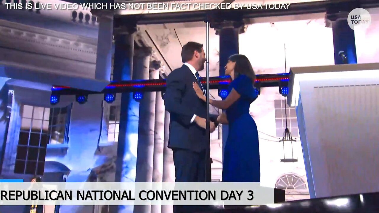 Usha and JD Vance speak at the 2024 Republican National Convention - July 17, 2024