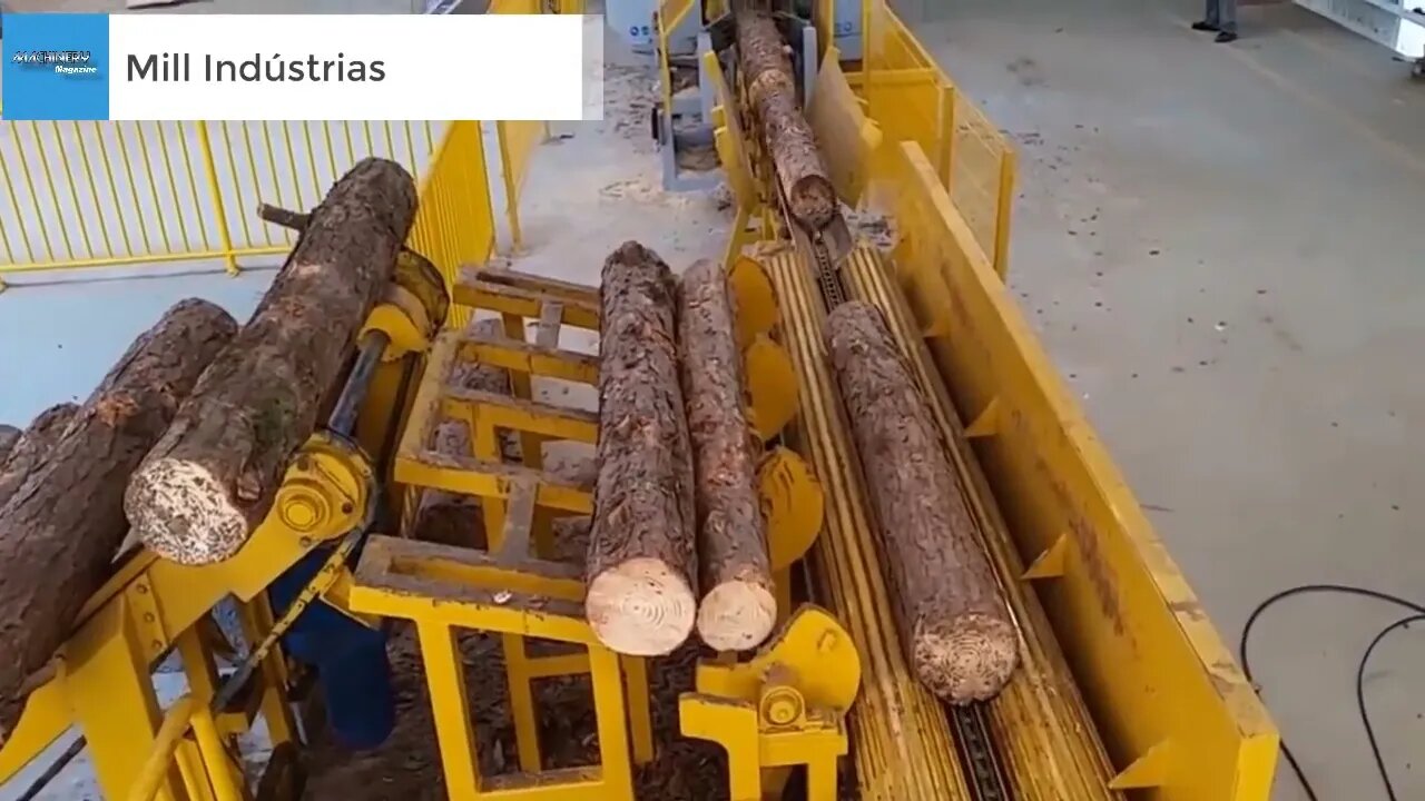 Amazing Modern Automatic Wood Cutting Sawmill Machines - Incredible Modern Woodworking Factory