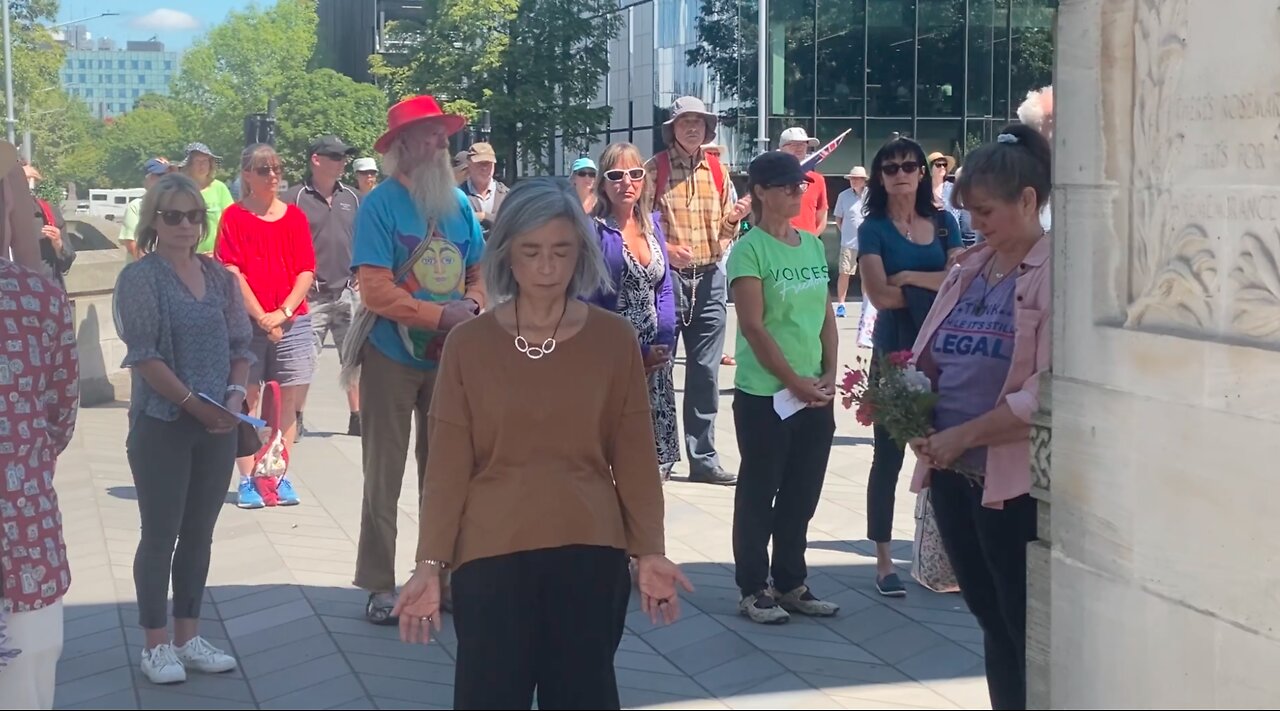 The Silent Vigil, Friday 14 January 2022, Bridge of Remembrance, Christchurch