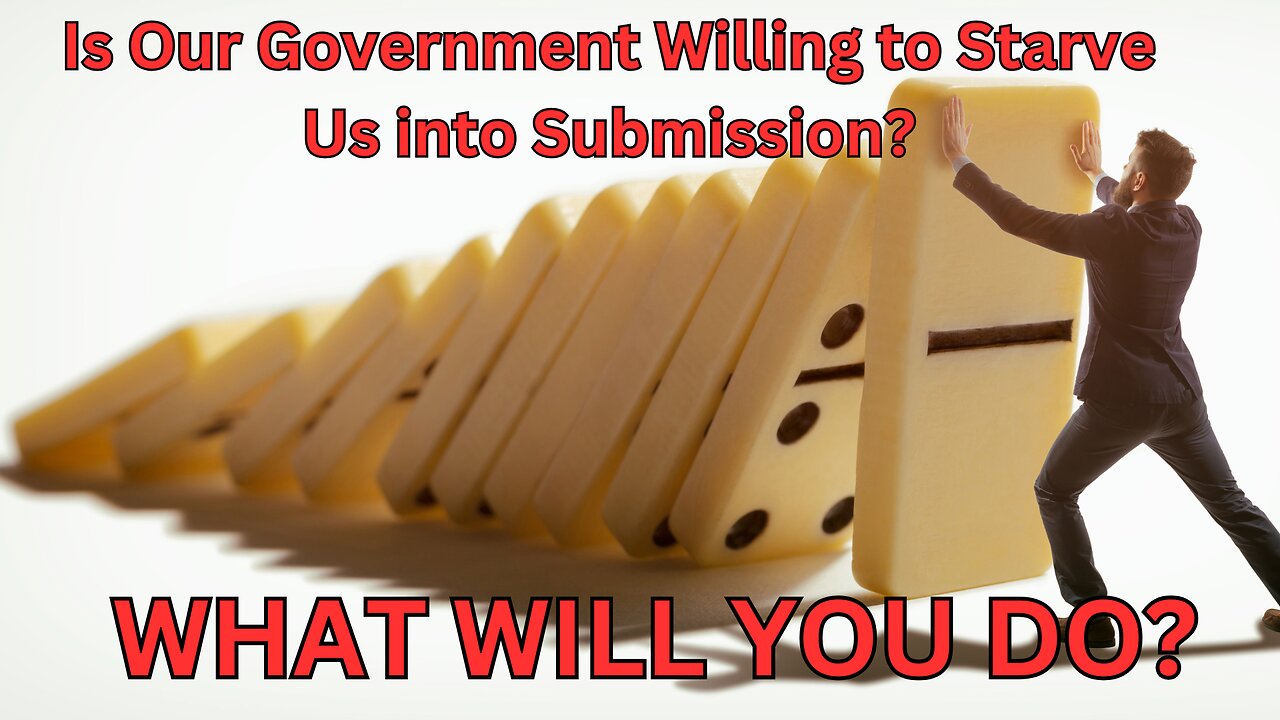 11 PM CST START: Could A Rogue Government Or The Deep State - STARVE US OUT? What Will You Do To Preare?