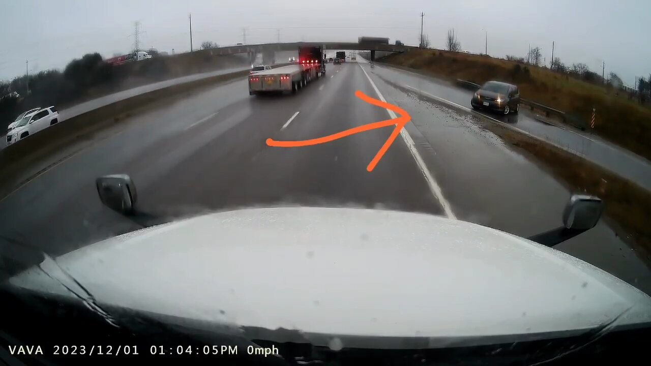 Wrong Way Driver on Highway