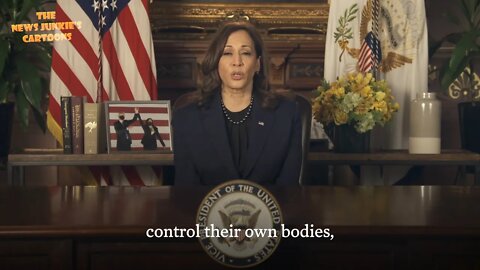 Democrat VP Harris: "The constitutional right.. to make a decision.. to control their own bodies."