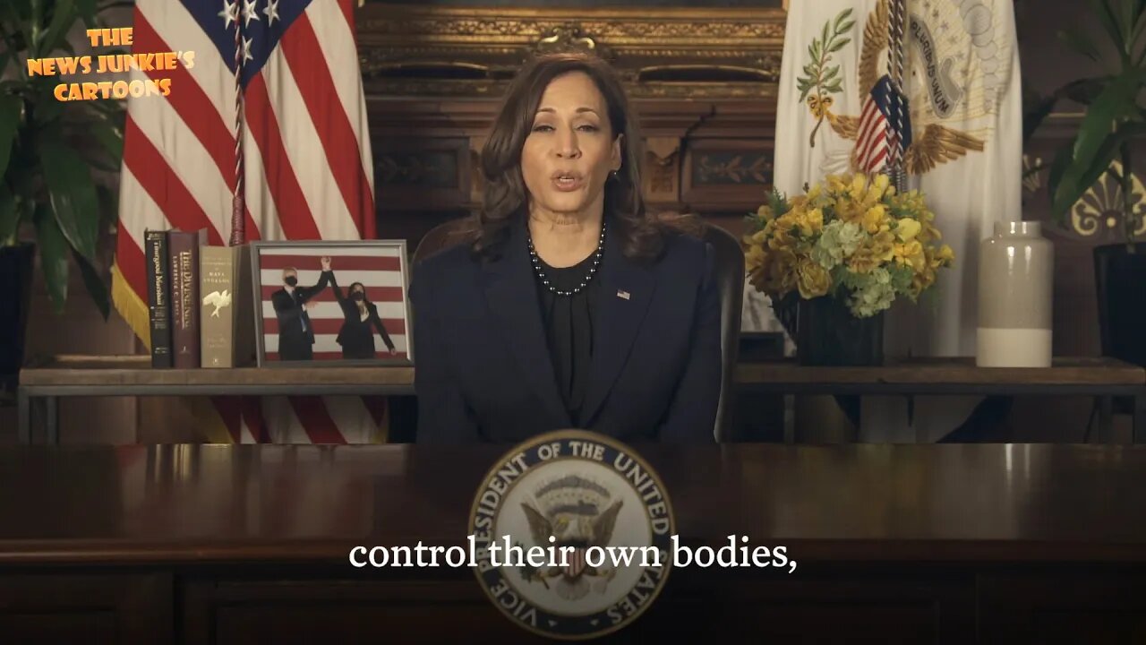 Democrat VP Harris: "The constitutional right.. to make a decision.. to control their own bodies."
