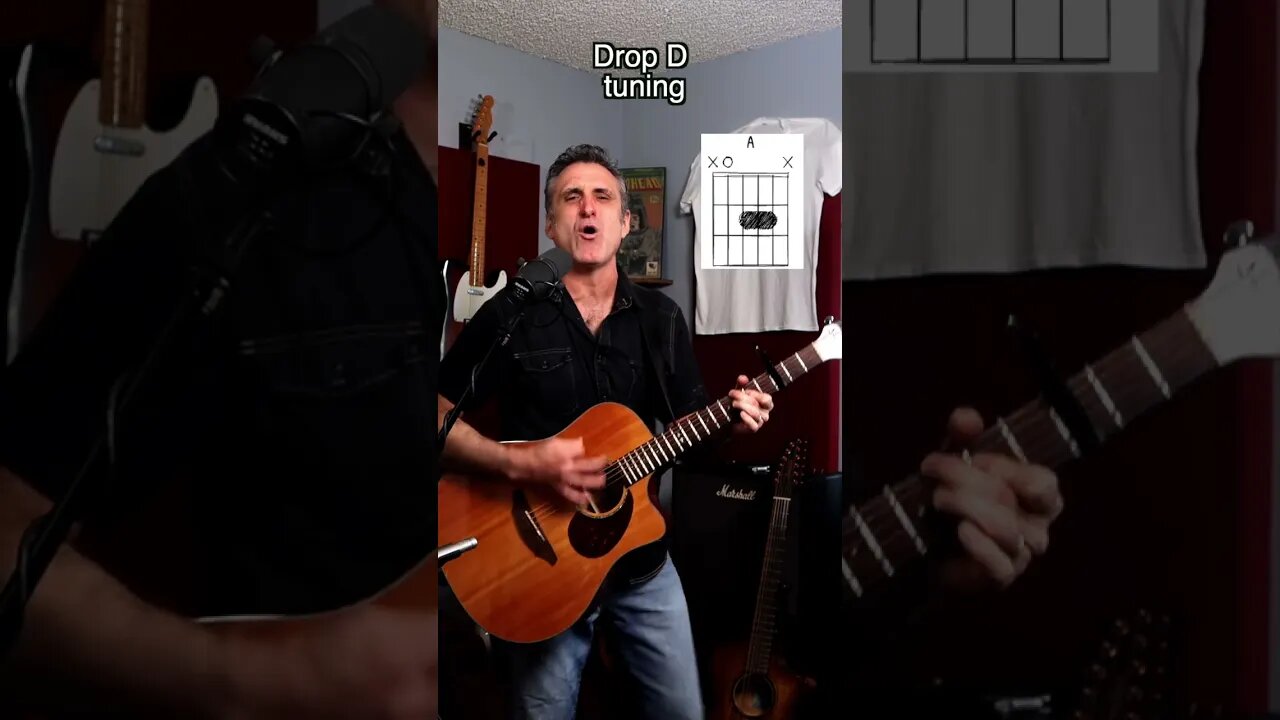 Man of constant sorrow play through with guitar chord charts and tabs #shorts