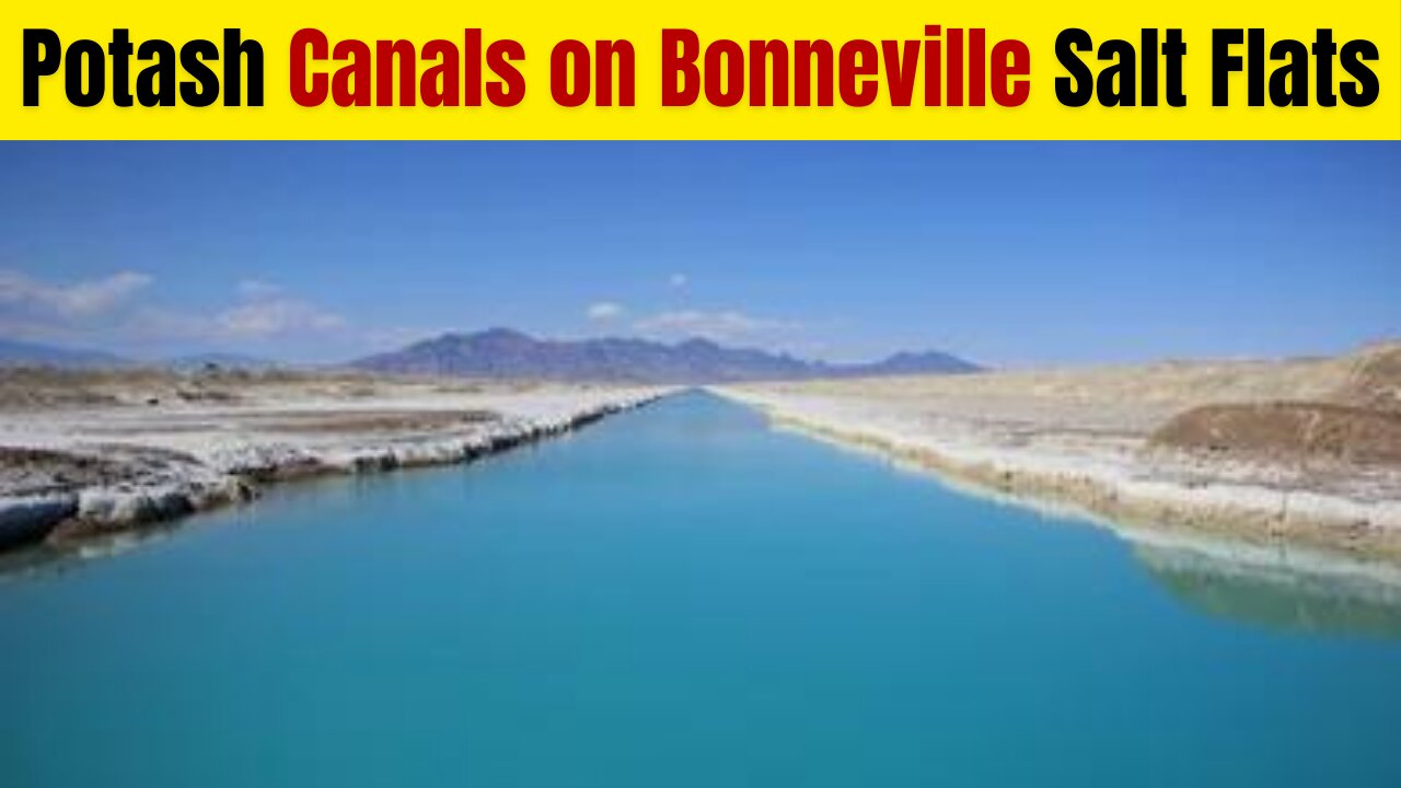 Potash Canals on Bonneville Salt Flats