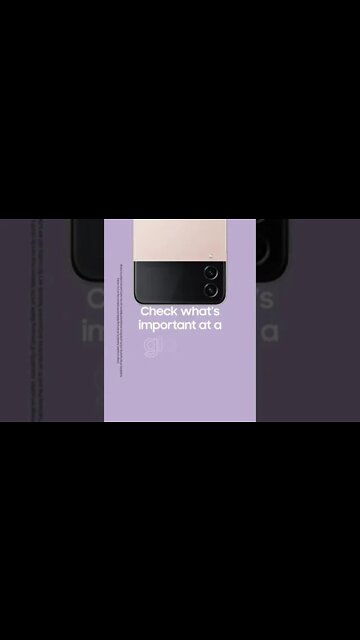 Galaxy Z Flip4 Cover Screen | Samsung