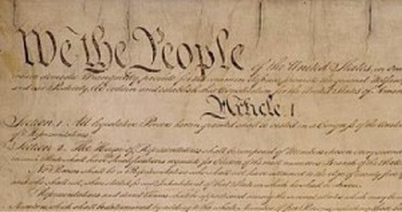 Constitution Wednesday: Article I