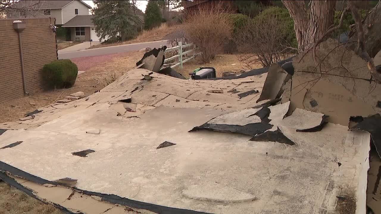 Homeowners left picking up mess after wild winds