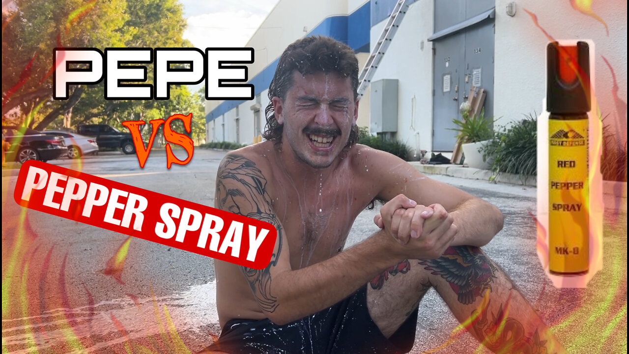 PEPE vs PEPPER SPRAY (4,000,000 SHU SPRAY) - Duffdoesnaturestuff