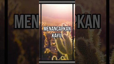 Menancapkan kayu di dinding tetangga