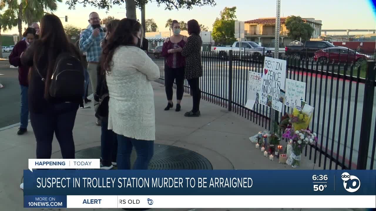 Suspect in Old Town trolley station murder to be arraigned