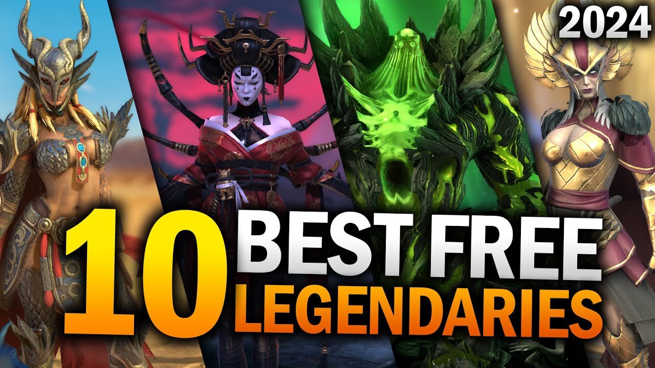 Top 10 BEST FREE CHAMPIONS You MUST GET in Raid: Shadow Legends 2024 (Legendary and Epic)