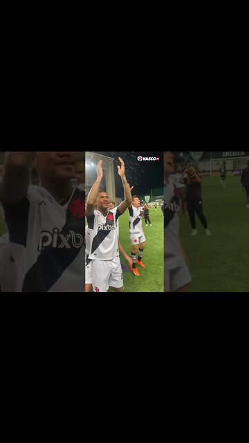 Jogadores comemorando com Ramon Diaz - América MG 0x1 VASCO