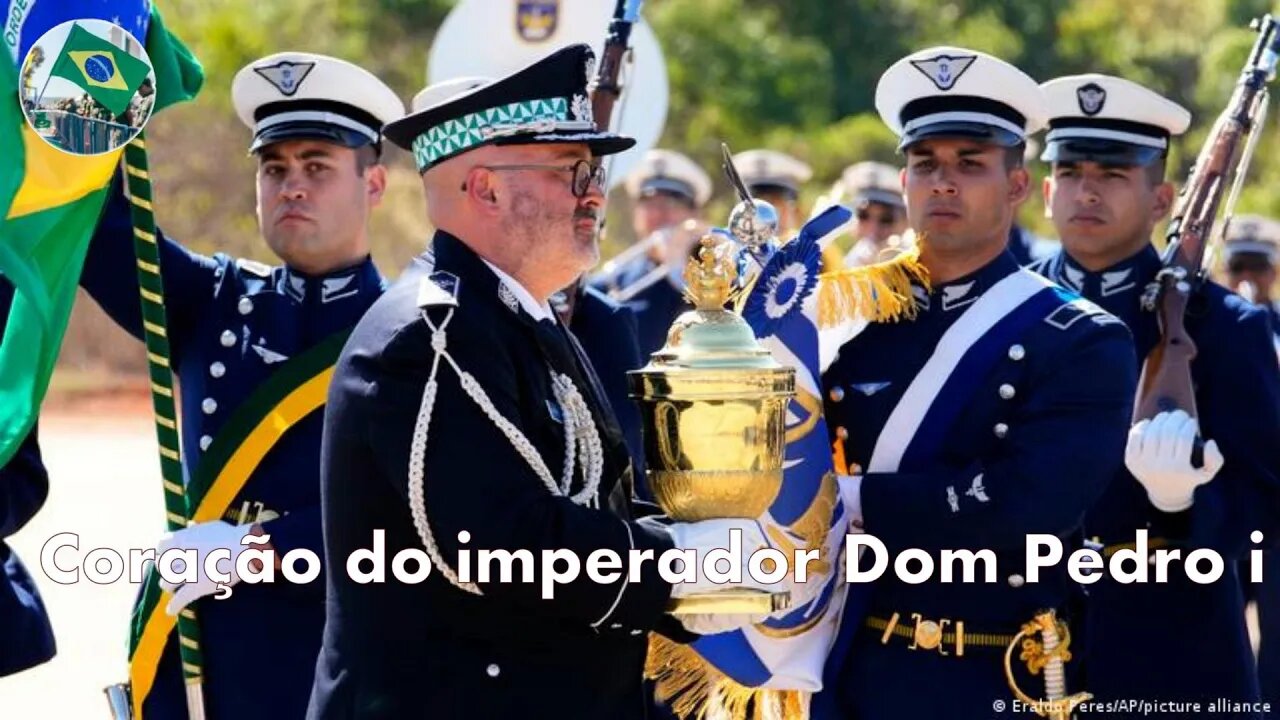 7 de Setembro Coração do Imper. Dom Pedro, chega ao Brasil, para o bi centenário da independência