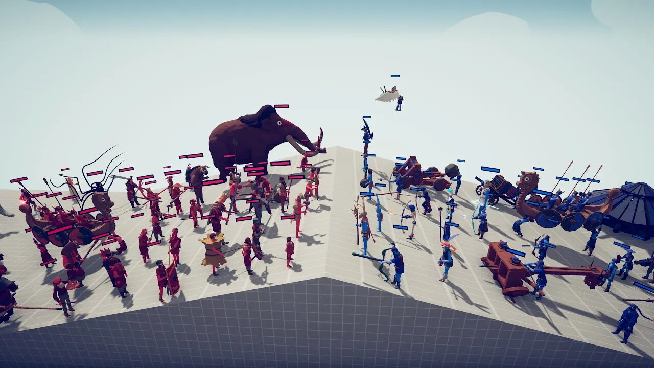 Who wins? All RANGED UNITS vs ALL MELEE UNITS. Tottaly Accurate Battle Simulator TABS