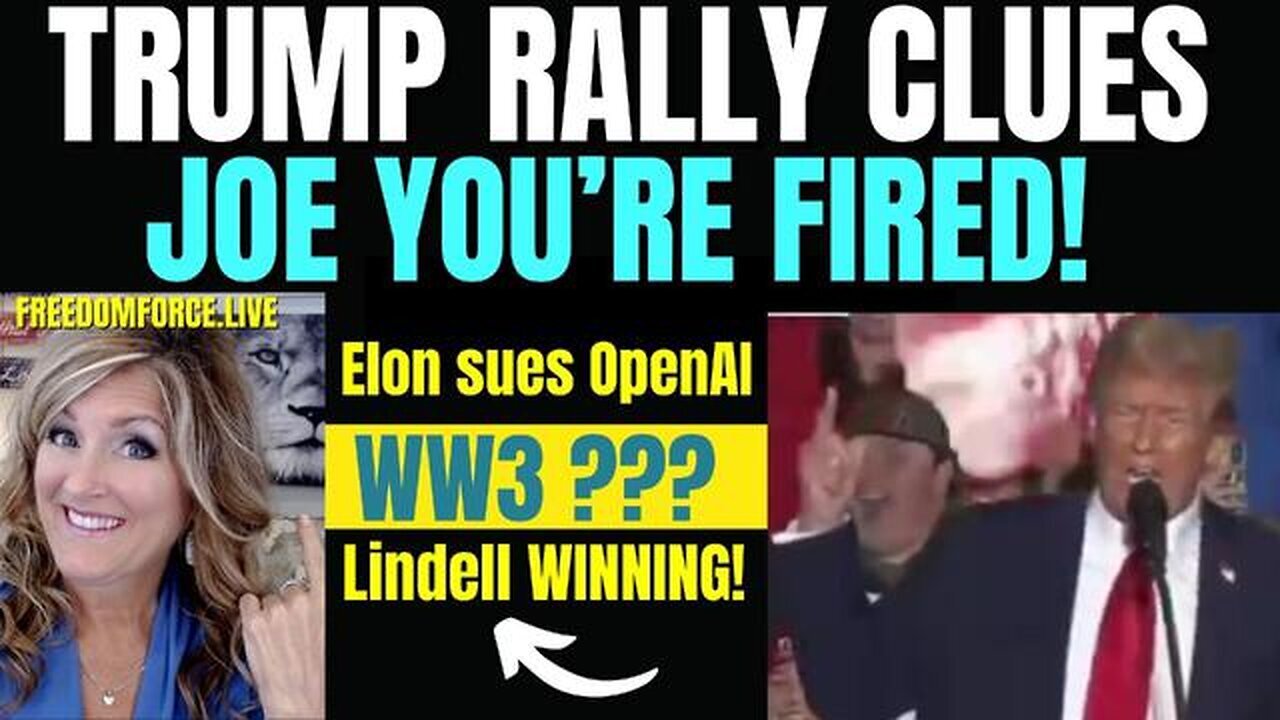 TRUMP RALLY HIGHLIGHTS, ELON SUES OPENAI, WW3? LINDELL WINS! 3-2-24 LIVE