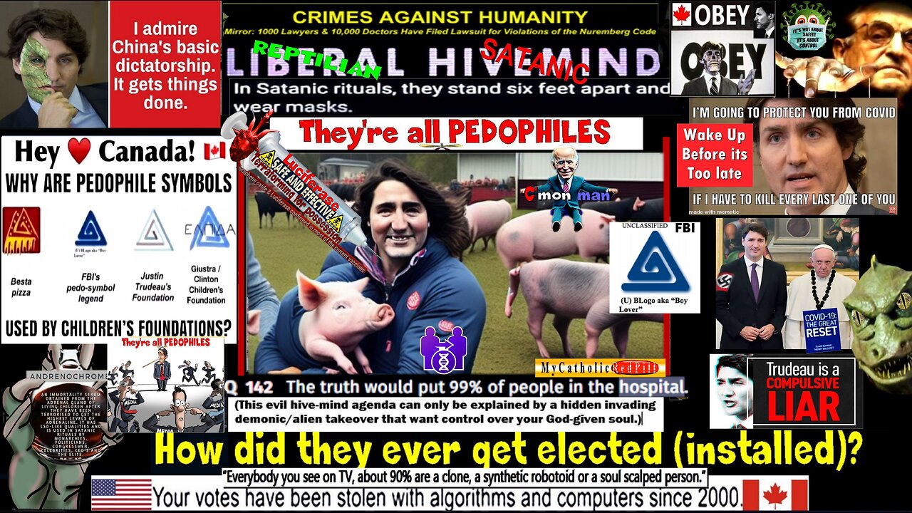 Trudeau and SNC-Lavalin, Connections to Picton Pig Farm and Bilderbergs (See Adrenochrome Links)