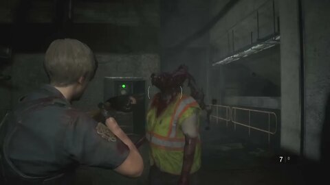 r3tard that dont understand how blind enemies work plays Resident Evil 2 remake at 2am 6
