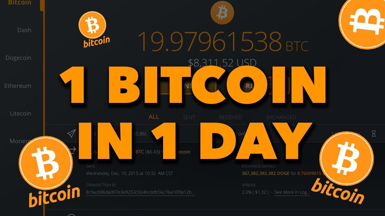 Earn 1 BTC in 1 DAY Using This Bitcoin Mining Website (PROOF)