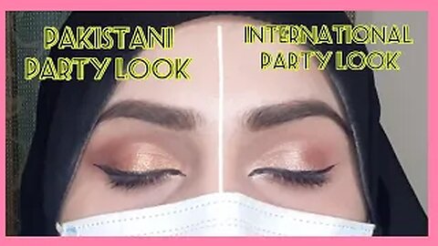 Pakistani party eye makeup VS International party eye makeup || in urdu hindi ||