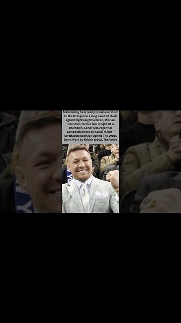 Conor McGregor, a UFC fighter, serenades supporters in an odd Twitter tweet. #shorts