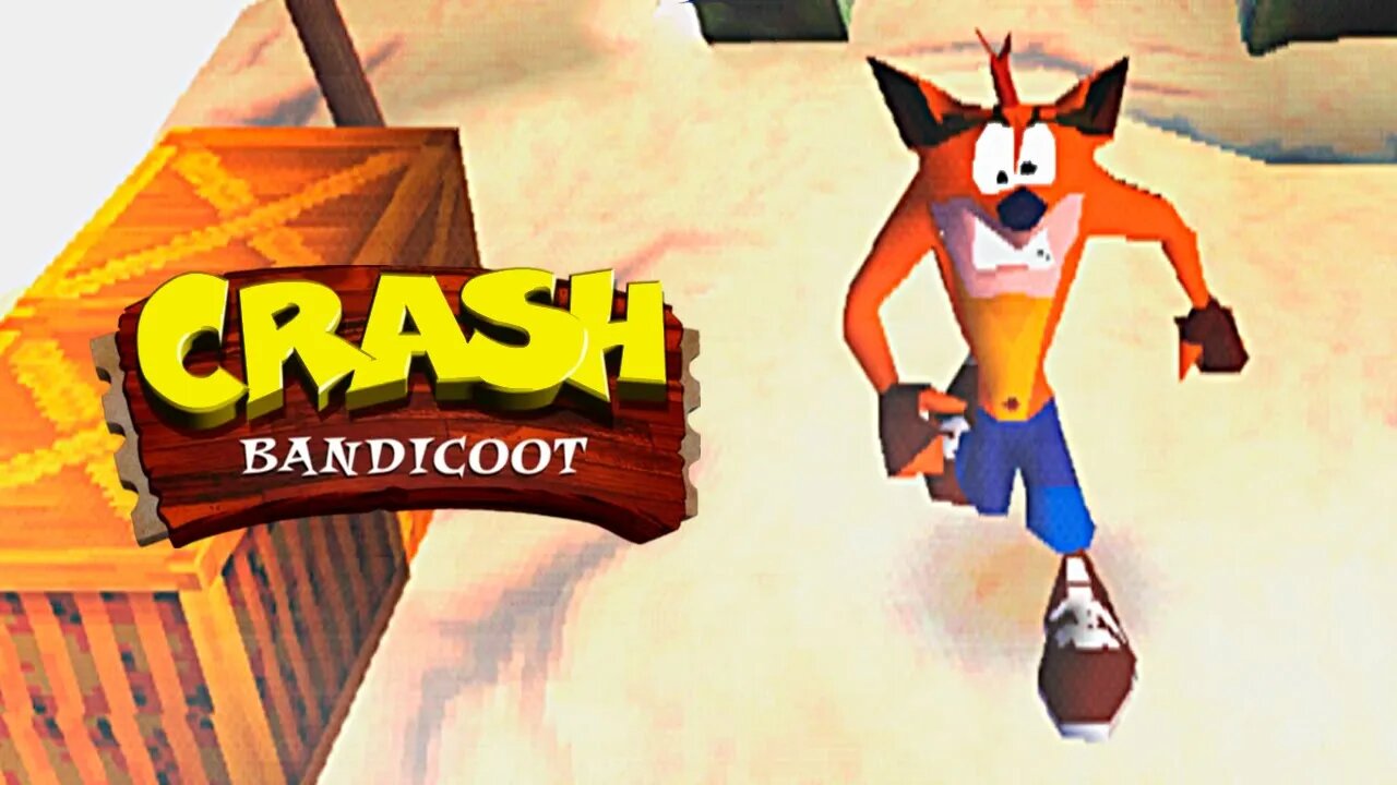 CRASH BANDICOOT 1 (PS1) #5 - Temple Ruins & Road to Nowhere | A primeira fase da ponte! (PT-BR)